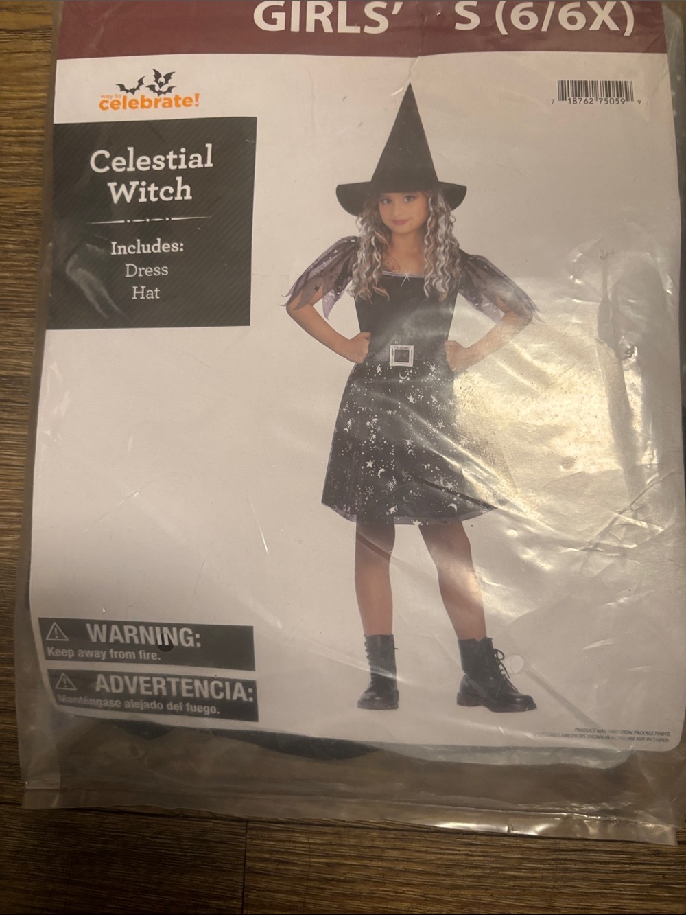 Celebrate! Girls' Celestial Witch Costume - Black